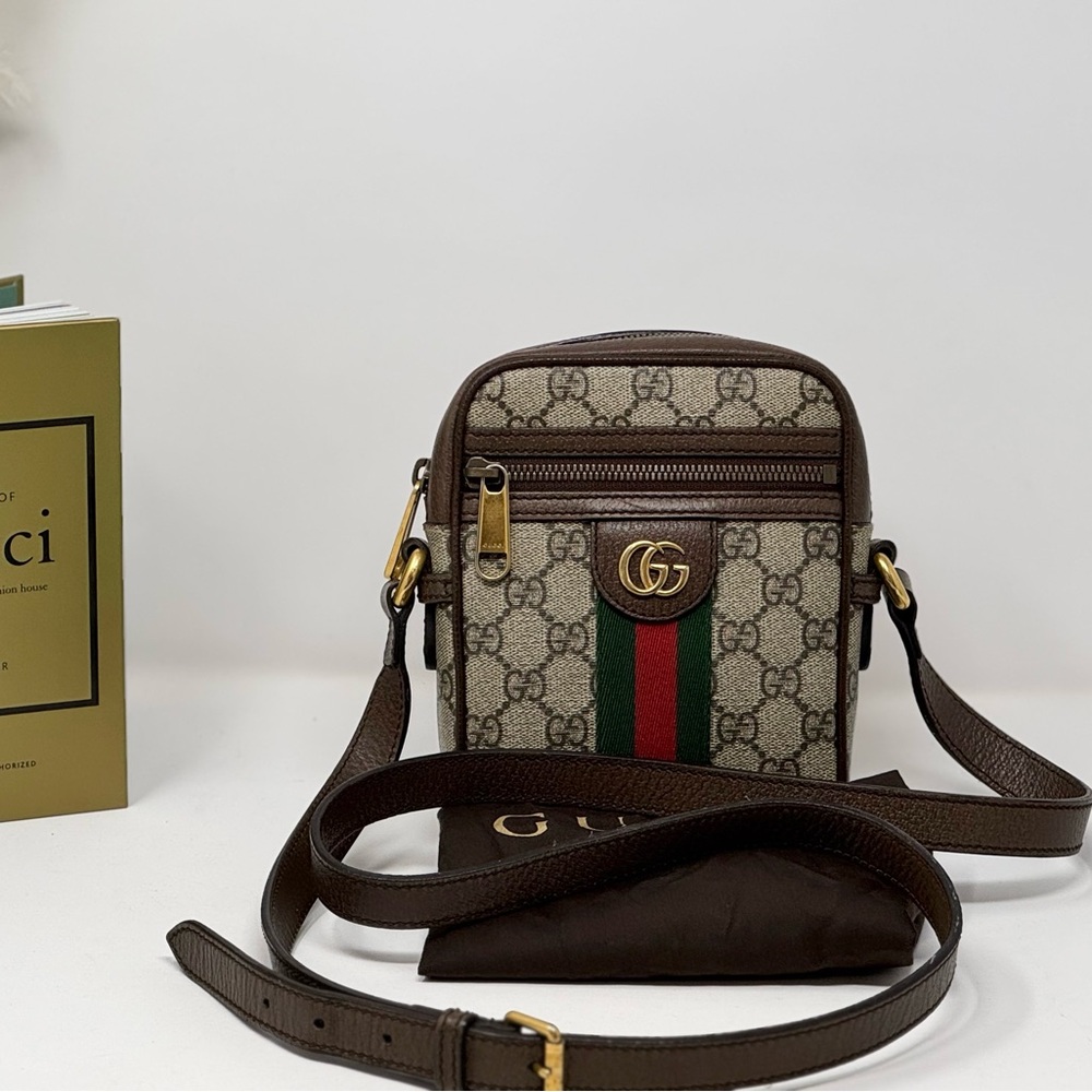 💯Authentic GUCCI Mini GG Supreme Ophidia Crossbody bag